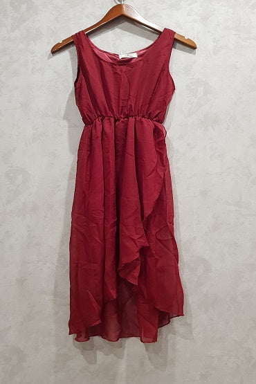YIMEYIBEI Women's Red Sleeveless Dress