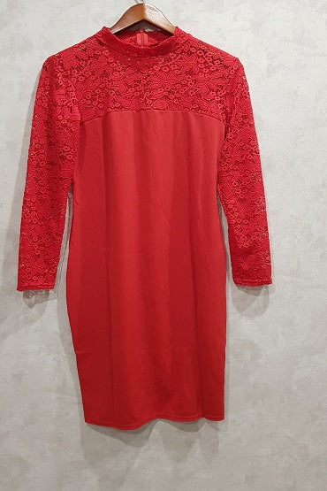 YIMEYIBEI Women's Red Causal Long Shirt