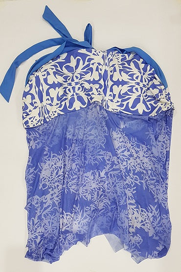 BRIDAL BLUE PRINTED NIGHT WEAR