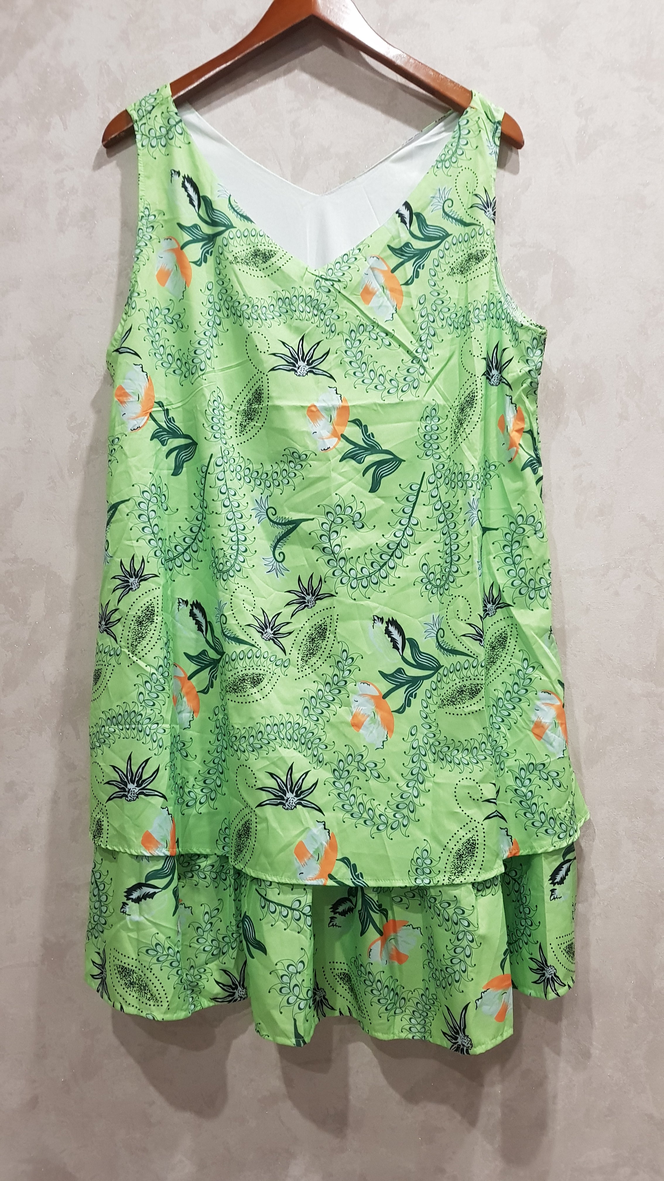 YIMEYIBEI WOMEN'S PRINTED GREEN CAUSAL SHIRT
