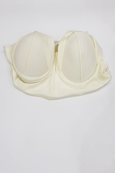 White soft & silky bra