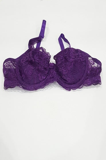 WOMEN'S PURPLE FANCY BRA