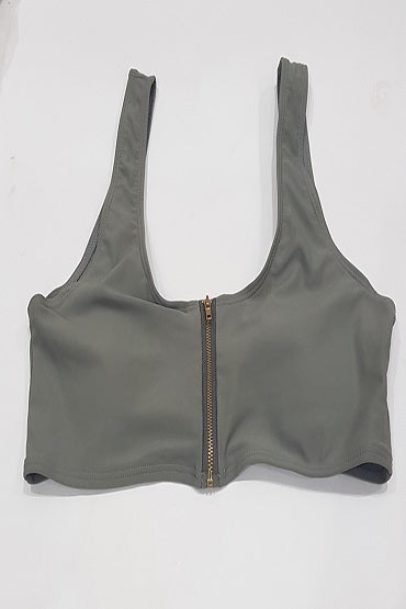 CENTER ZIP BRA